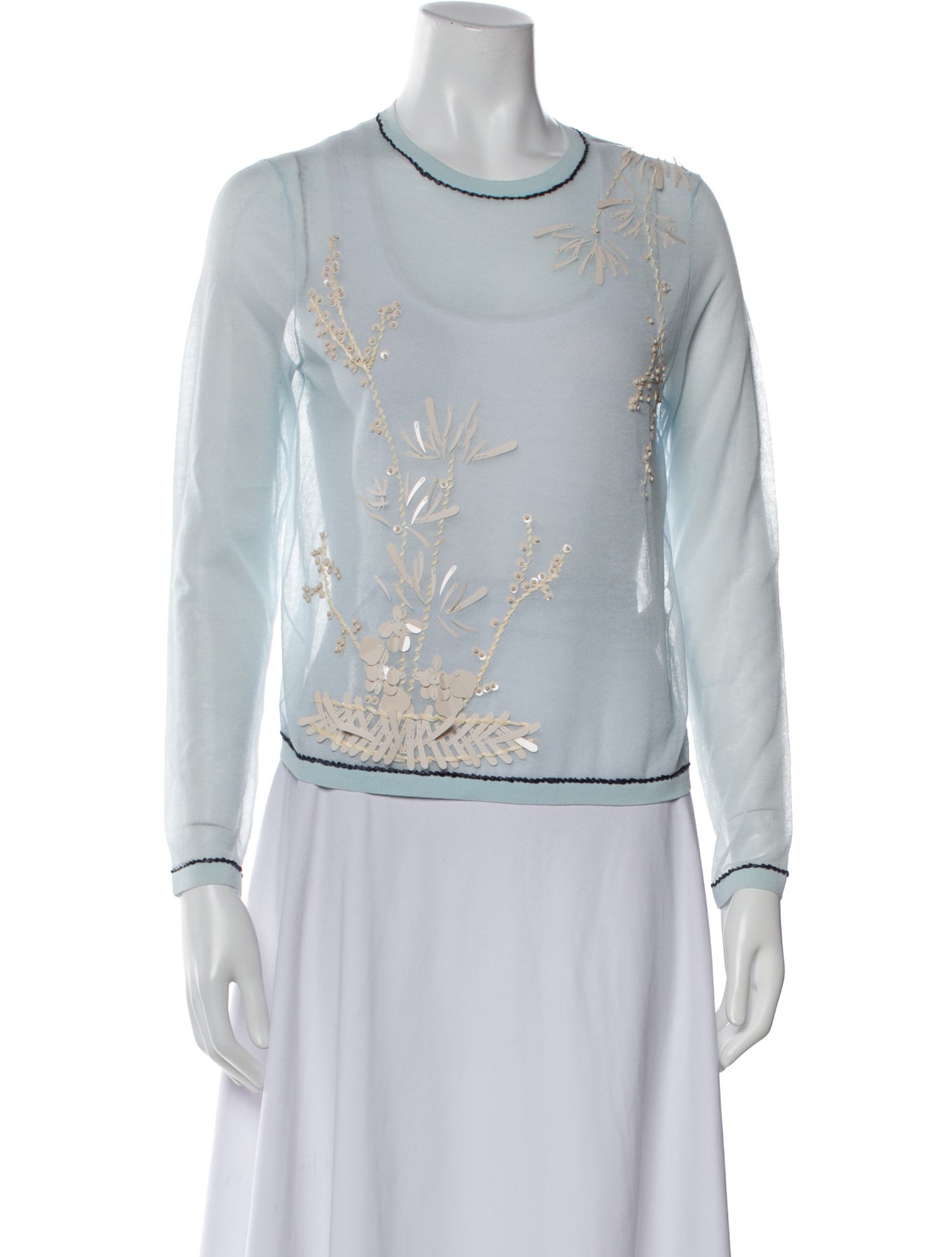 Tory Burch Printed Cowl Neck Top