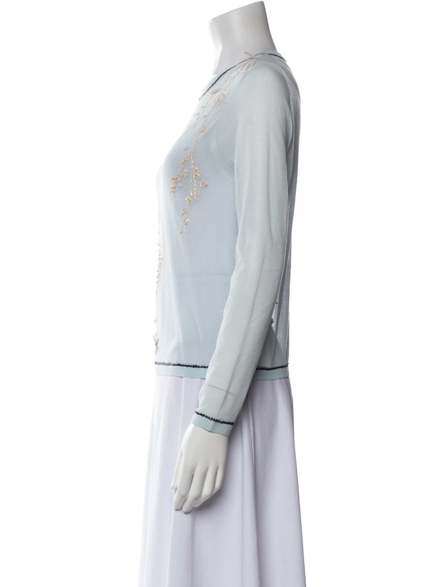 Tory Burch Printed Cowl Neck Top