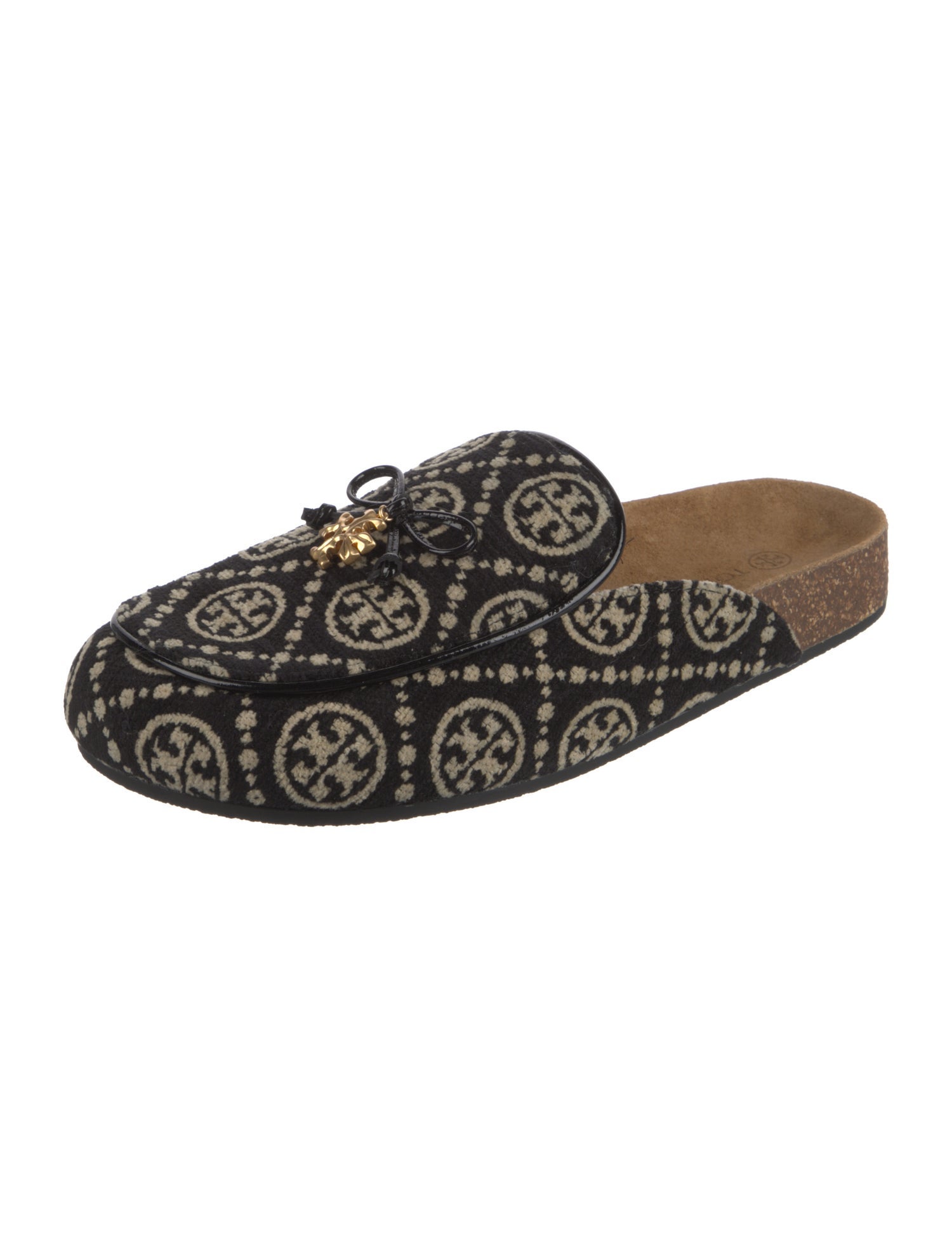 Tory Burch Printed Bow Accents Mules w/ Tags