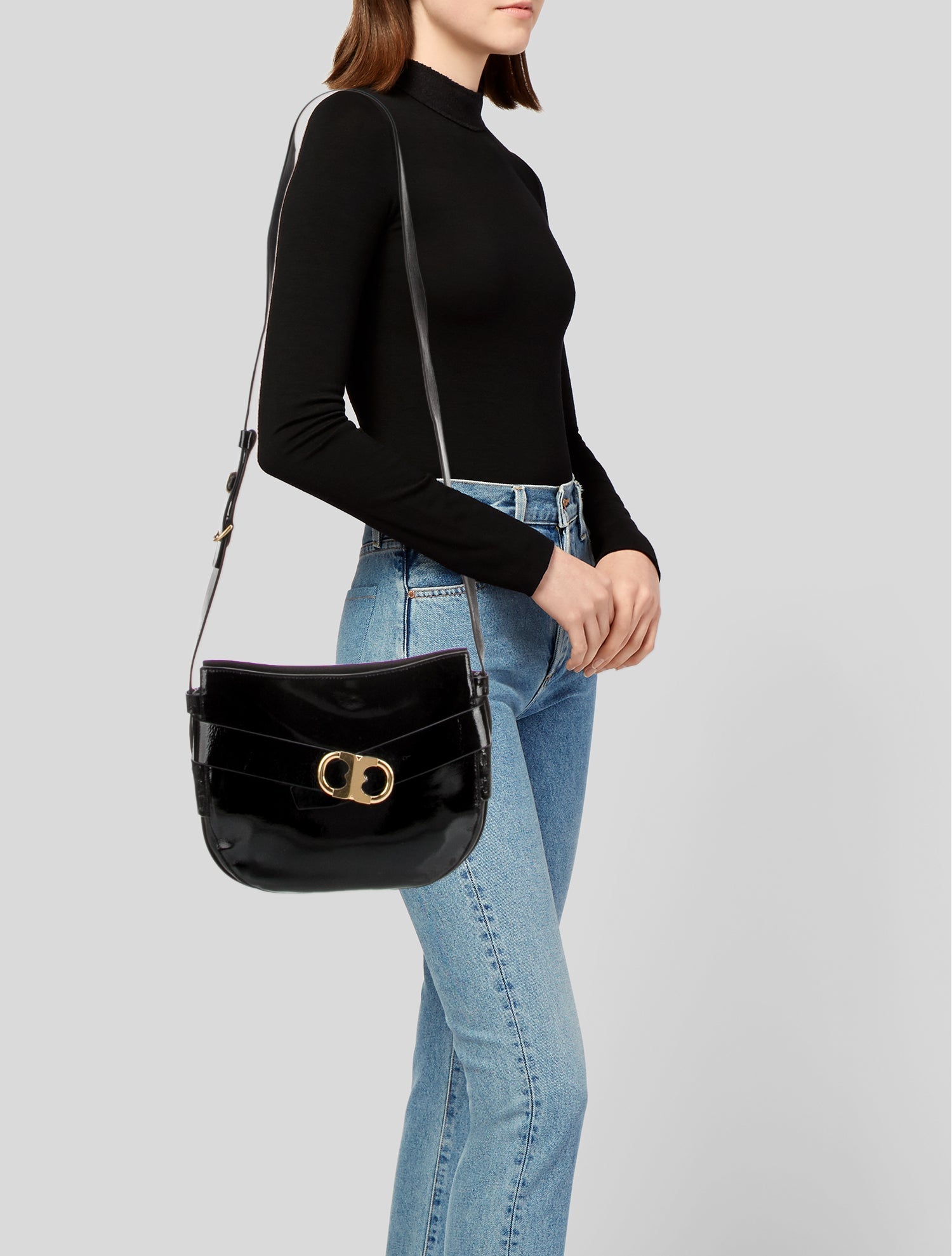 Tory Burch Patent Leather Hobo