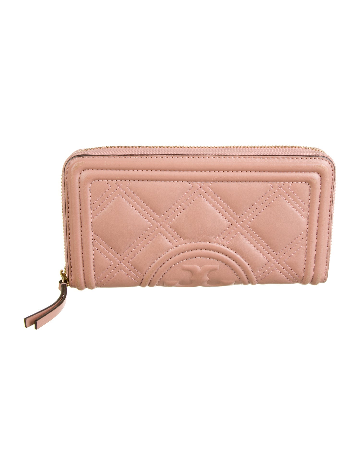 Tory Burch Quilted Pattern Leather Continental Wallet