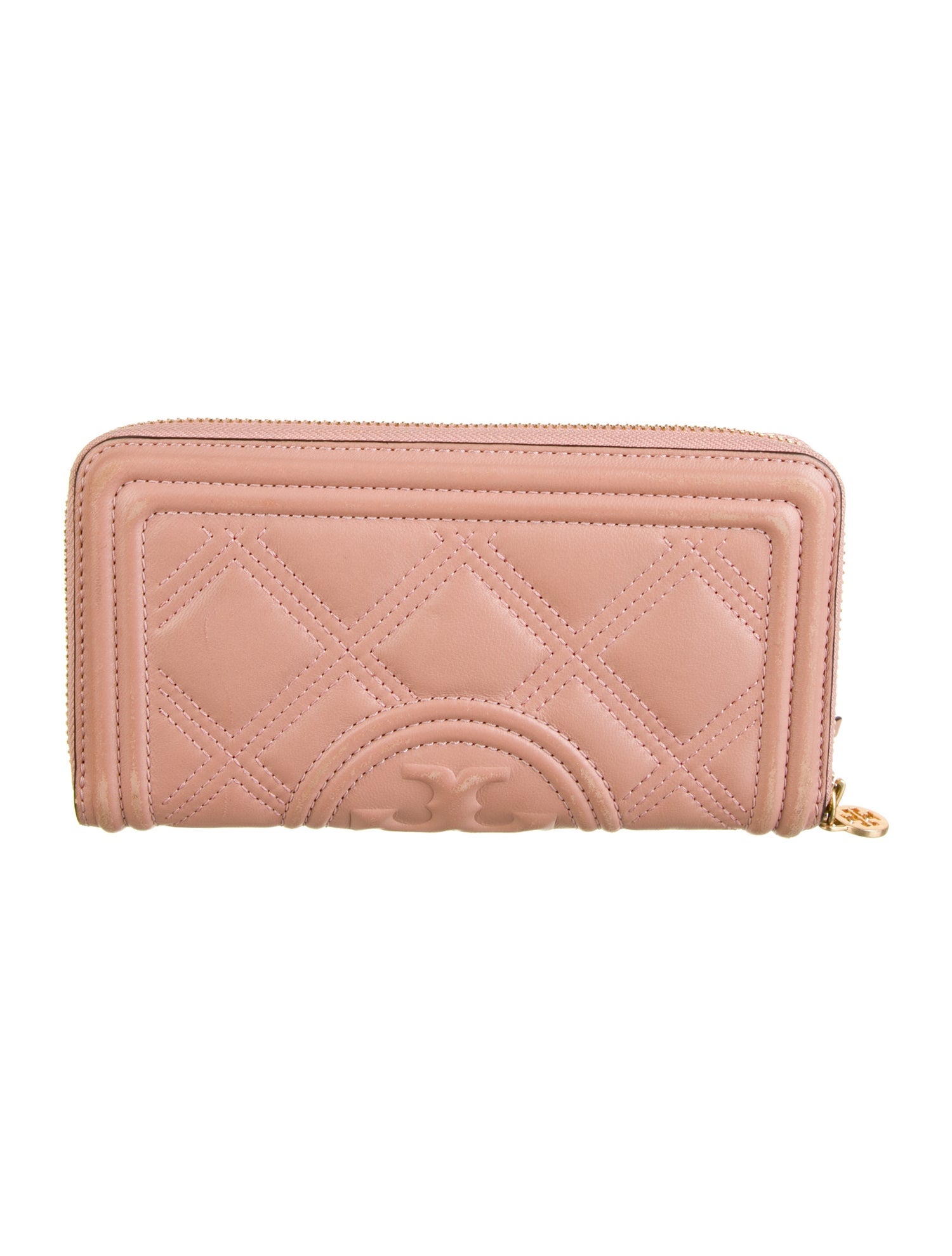 Tory Burch Quilted Pattern Leather Continental Wallet