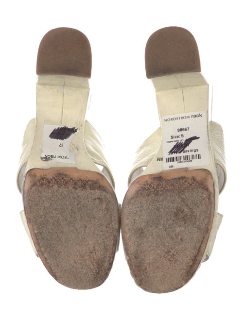 Tory Burch Patent Leather Animal Print Slides