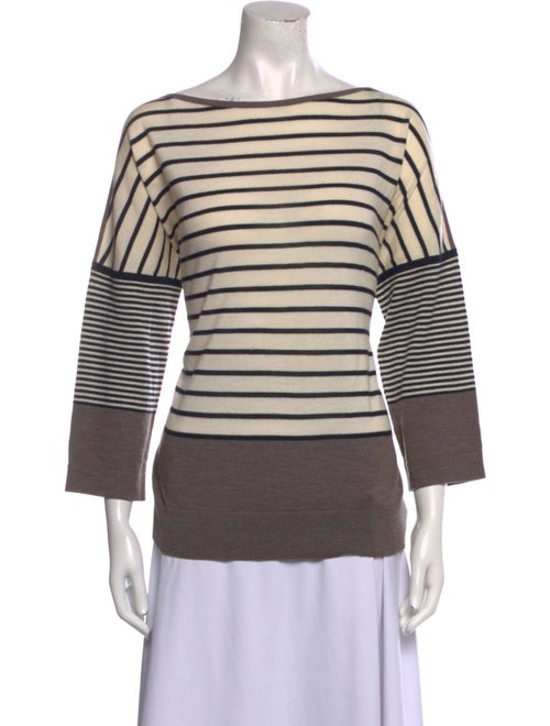 Tory Burch Merino Wool Striped Sweater