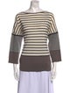Tory Burch Merino Wool Striped Sweater