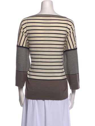 Tory Burch Merino Wool Striped Sweater