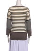 Tory Burch Merino Wool Striped Sweater