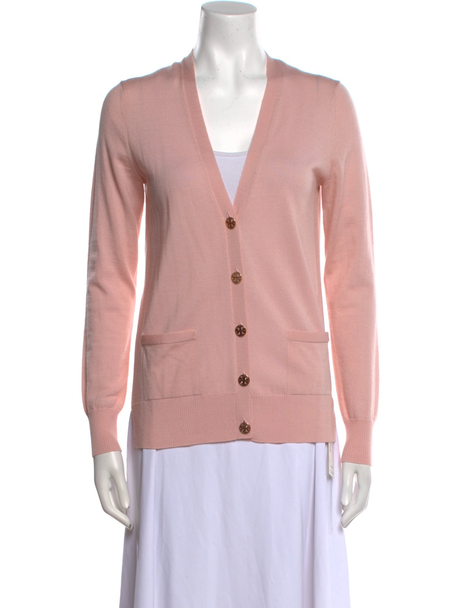 Tory Burch Merino Wool V-Neck Sweater