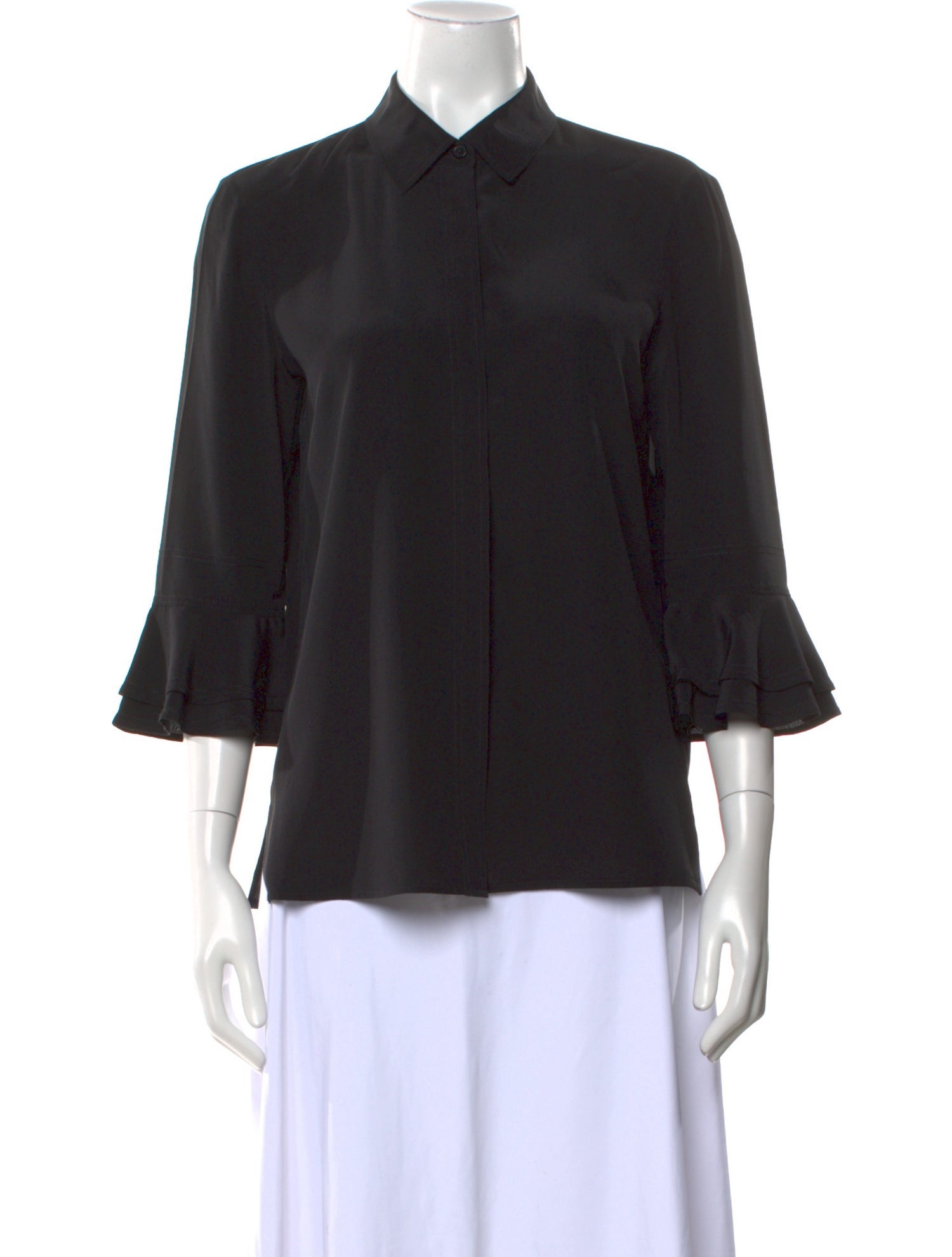 Tory Burch Silk Three-Quarter Sleeve Blouse