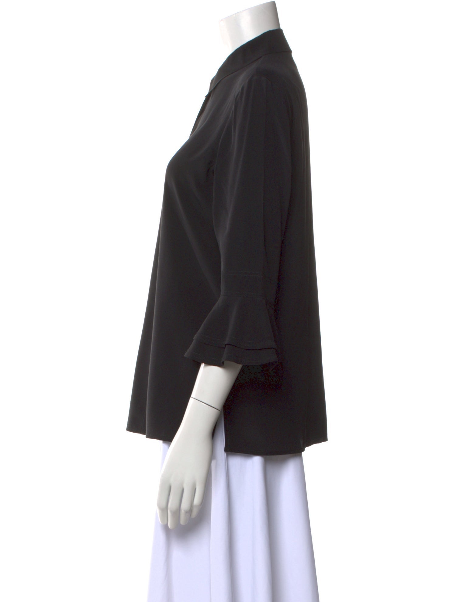 Tory Burch Silk Three-Quarter Sleeve Blouse