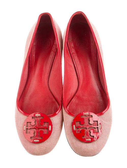 Tory Burch Plaid Print Cutout Accent Flats