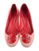Tory Burch Plaid Print Cutout Accent Flats