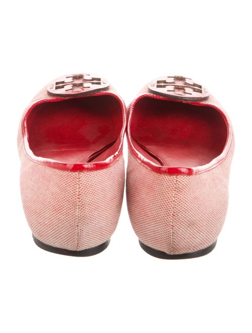 Tory Burch Plaid Print Cutout Accent Flats