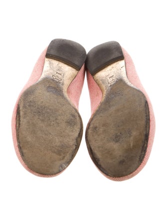 Tory Burch Plaid Print Cutout Accent Flats