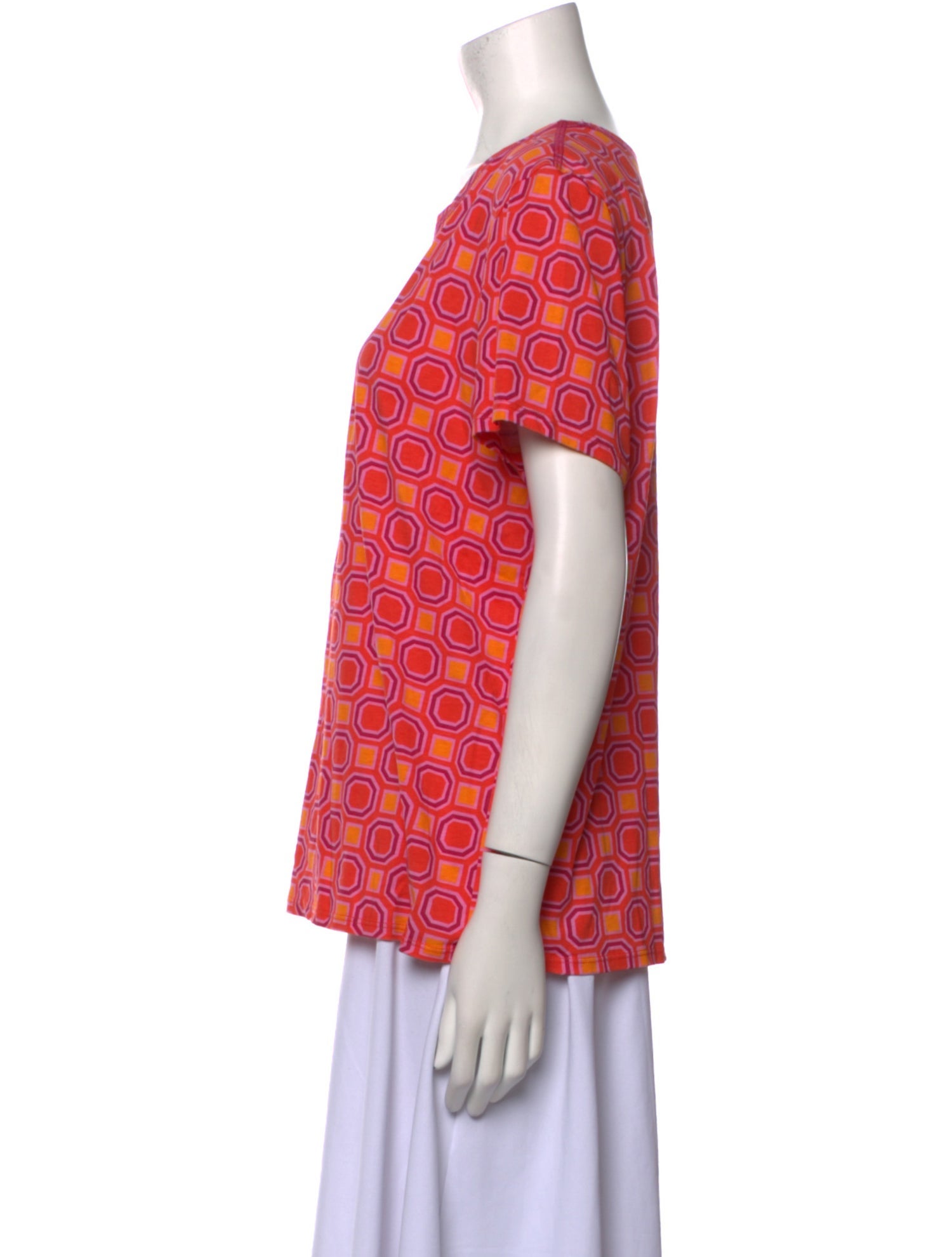 Tory Burch Printed Scoop Neck T-Shirt