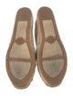 Tory Burch Canvas Leather Trim Embellishment Espadrilles