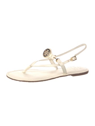 Tory Burch Leather T-Strap Sandals