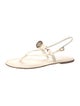 Tory Burch Leather T-Strap Sandals