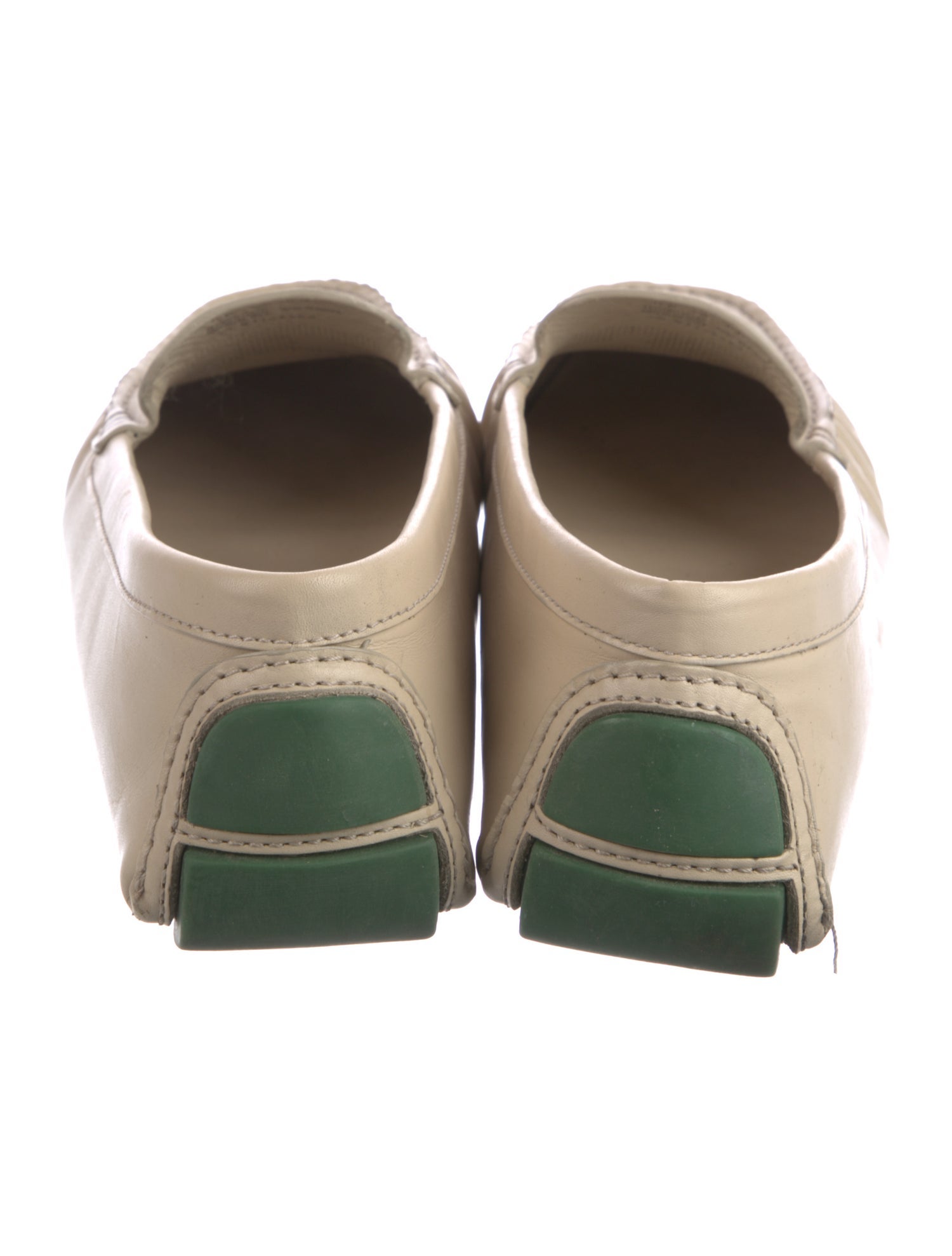 Tory Burch Leather Embroidered Accent Loafers