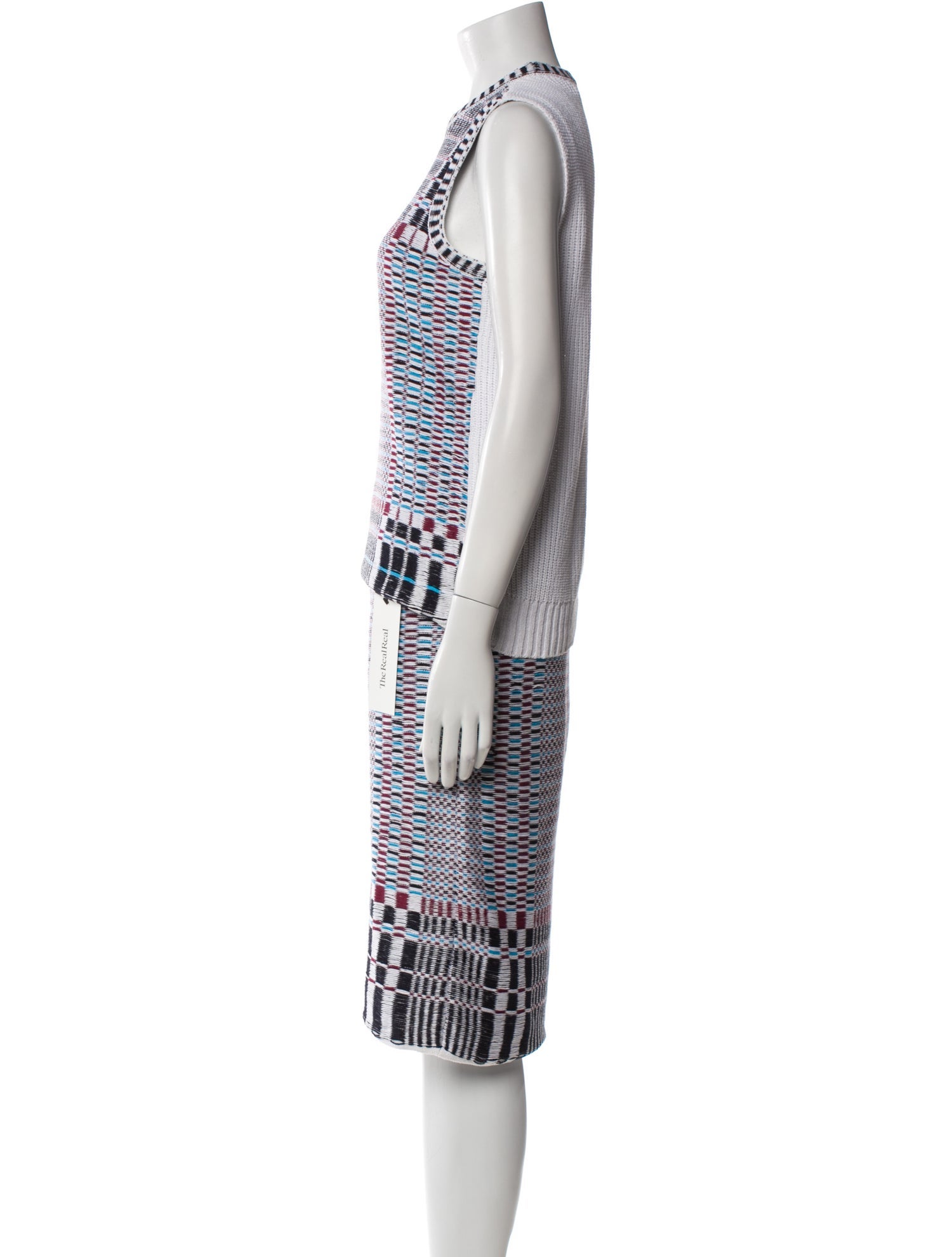 Tory Burch Plaid Print Skirt Set