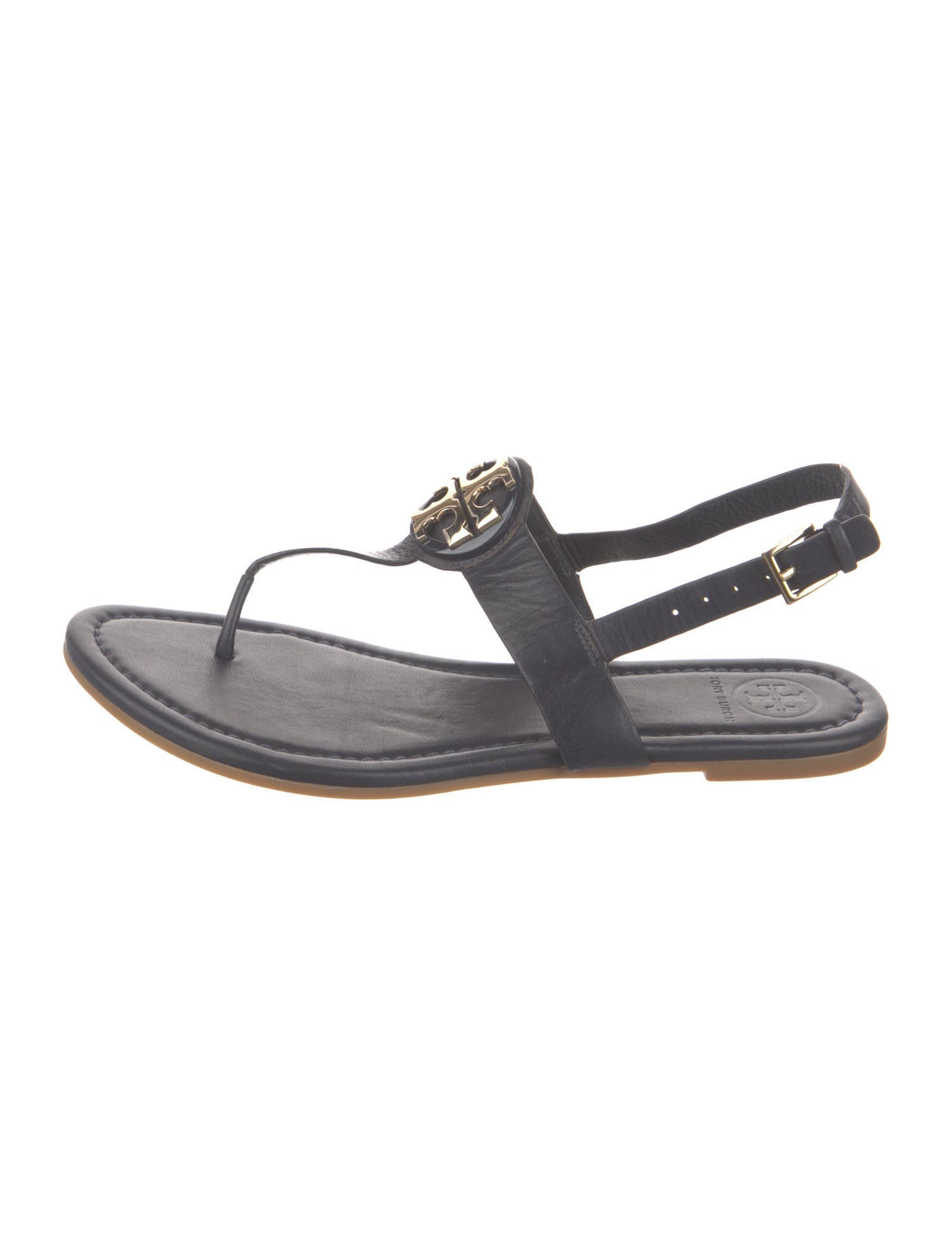 Tory Burch Leather T-Strap Sandals