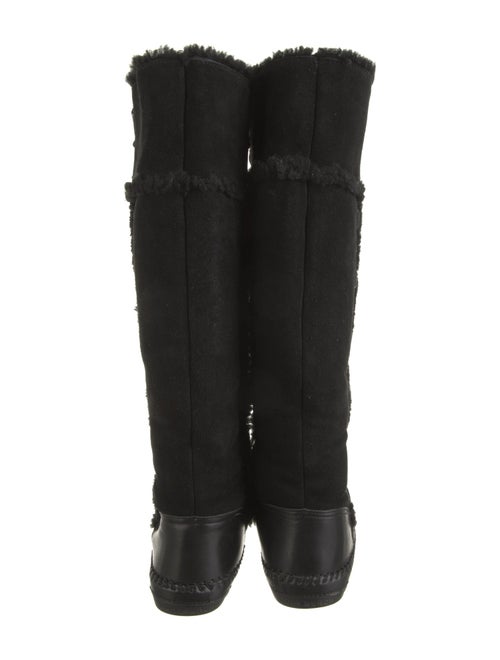 Tory Burch Suede Crystal Embellishments Riding Boots