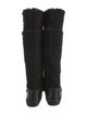 Tory Burch Suede Crystal Embellishments Riding Boots