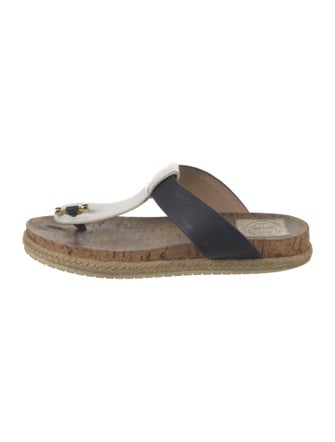Tory Burch Leather Flip Flops