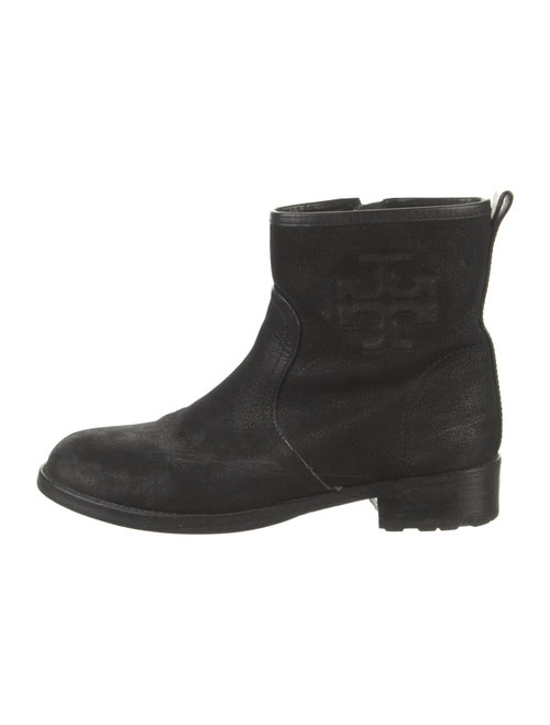 Tory Burch Suede Leather Trim Embellishment Boots