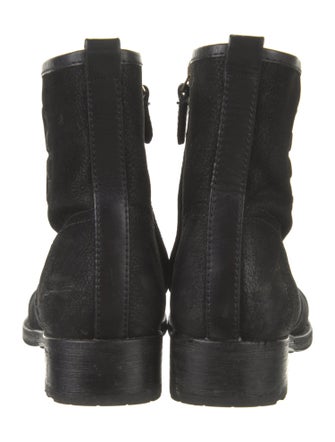 Tory Burch Suede Leather Trim Embellishment Boots