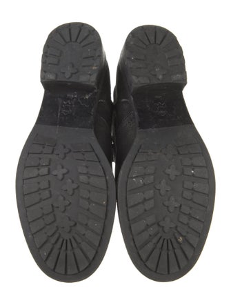 Tory Burch Suede Leather Trim Embellishment Boots