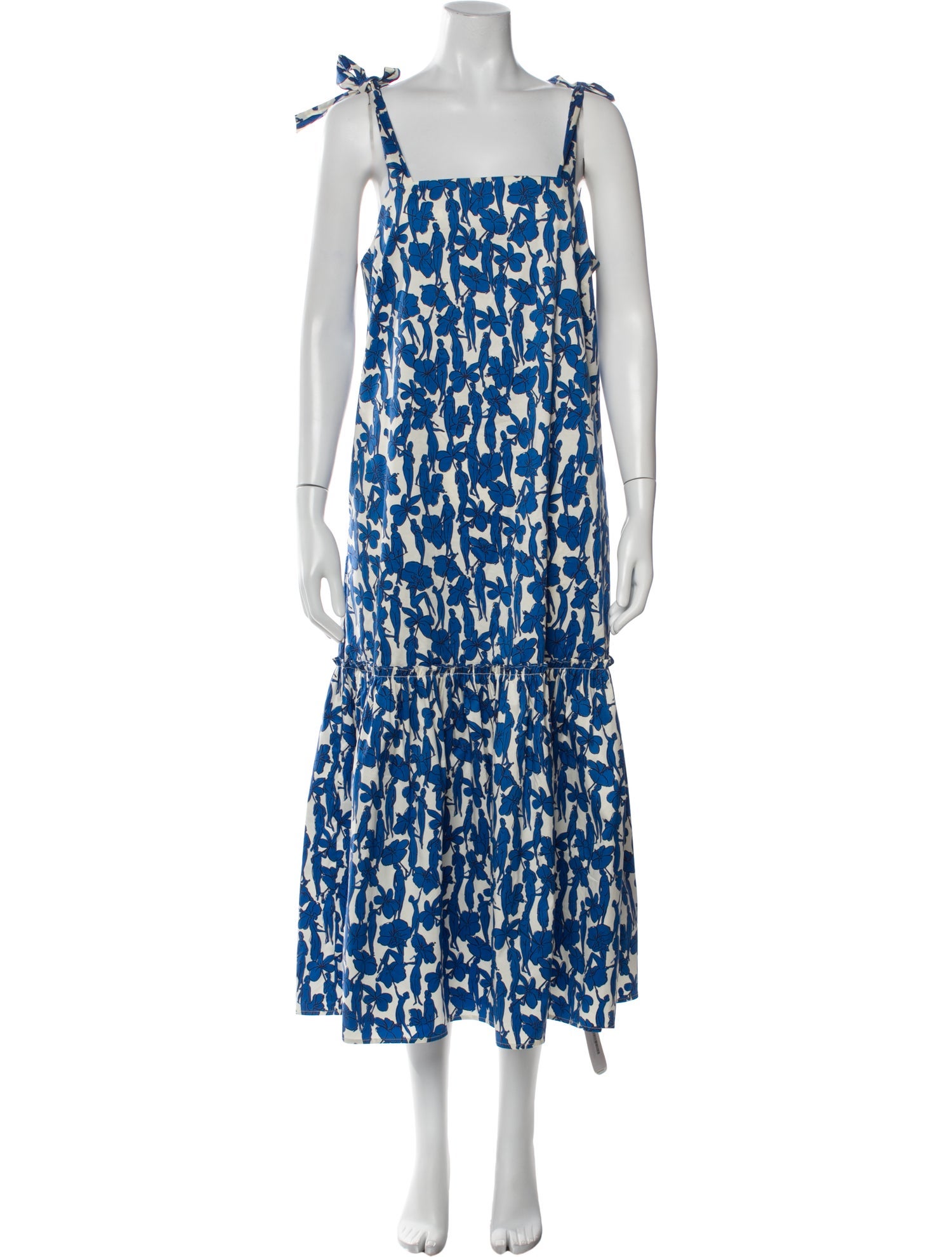 Tory Burch Floral Print Long Dress