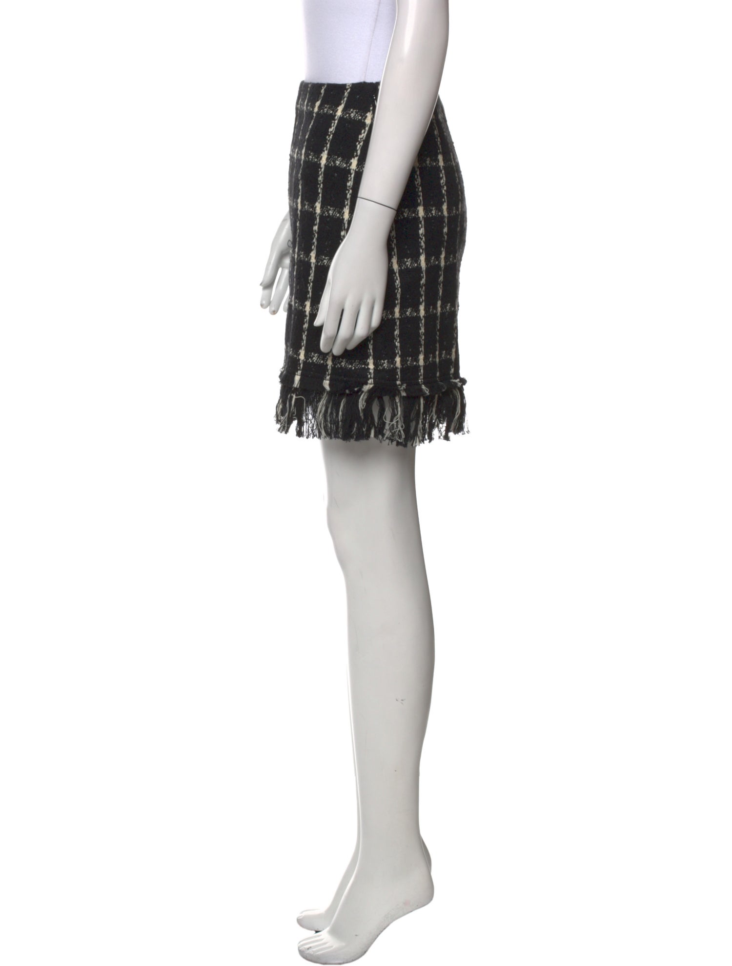 Tory Burch Plaid Print Mini Skirt