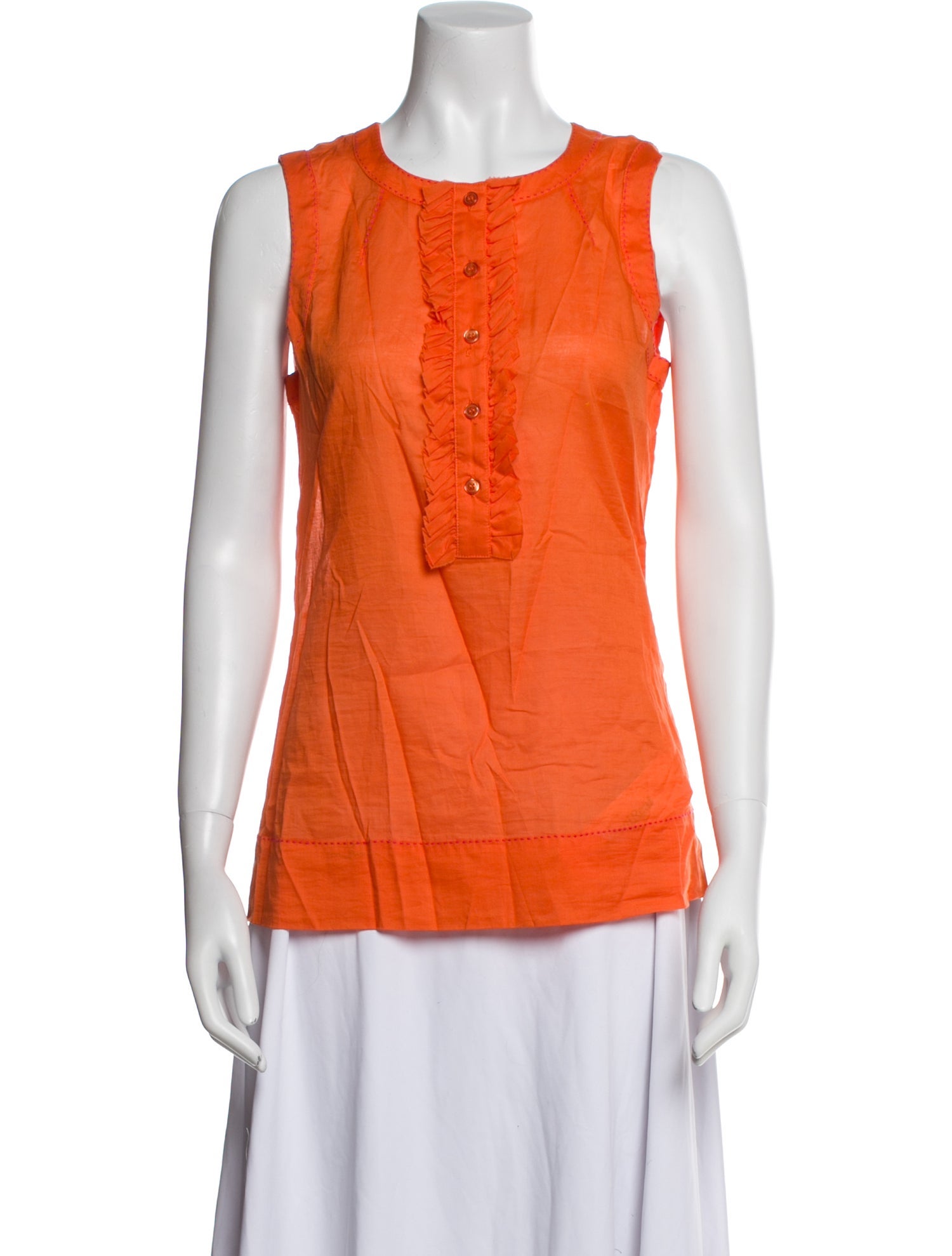 Tory Burch Crew Neck Sleeveless Top