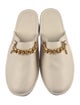 Tory Burch Leather Chain-Link Accents Mules