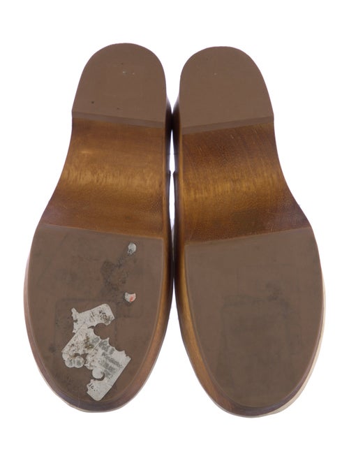 Tory Burch Leather Chain-Link Accents Mules