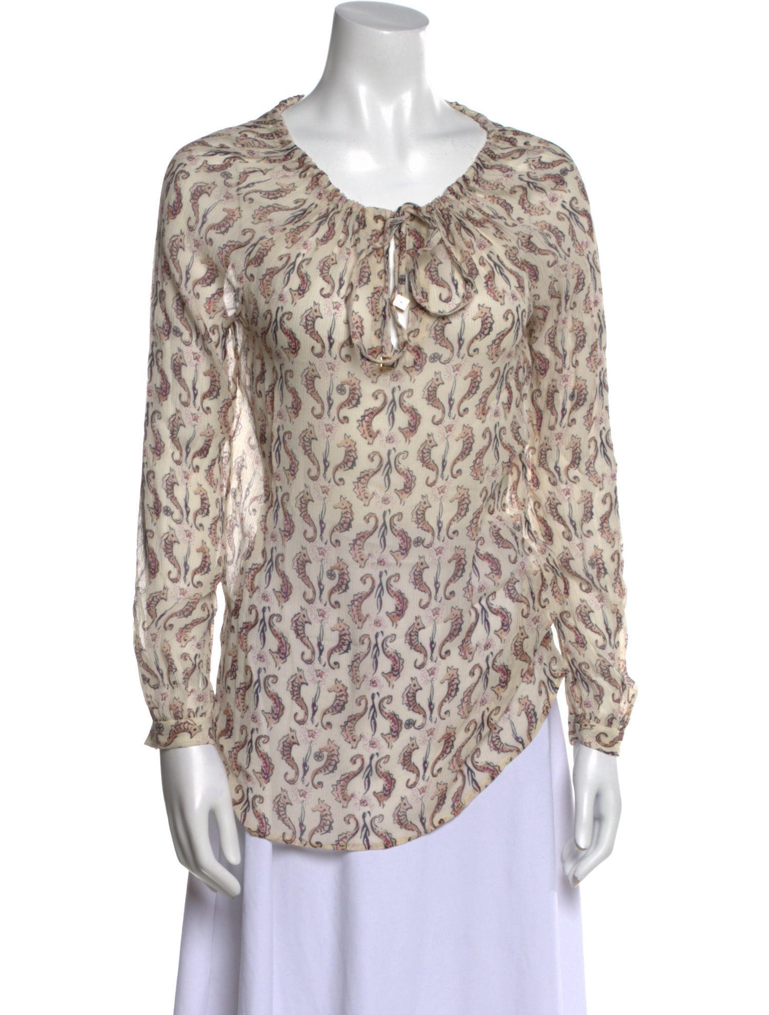 Tory Burch Silk Printed Blouse