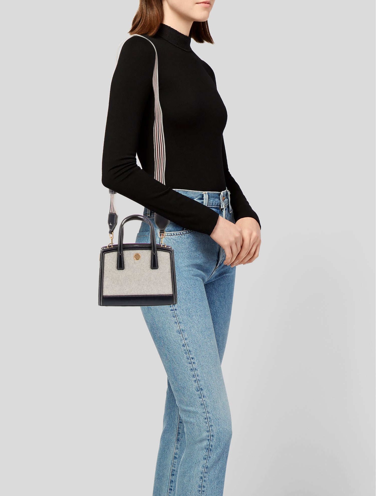 Tory Burch Canvas Top Handle Bag