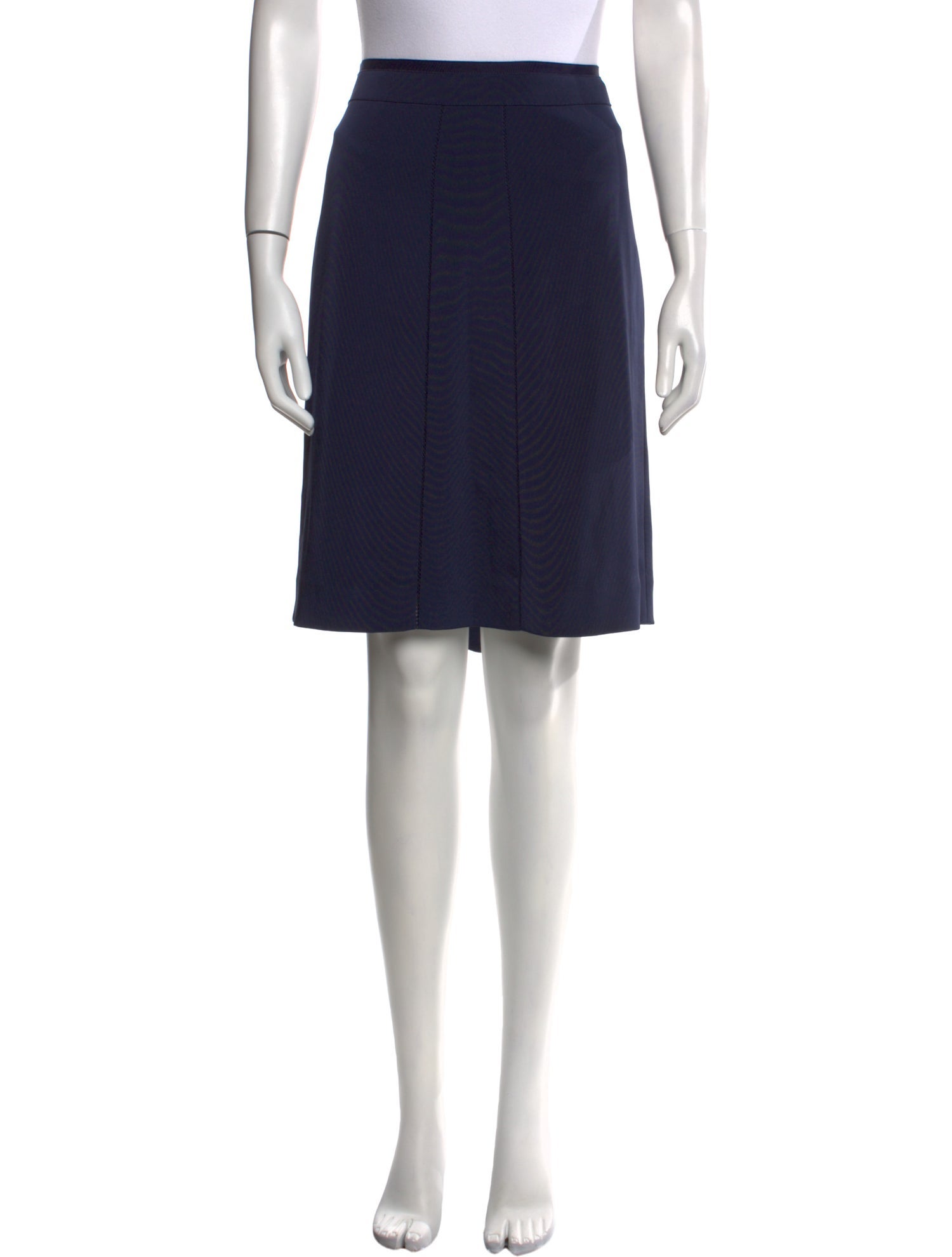 Tory Burch Pleated Accents Knee-Length Skirt