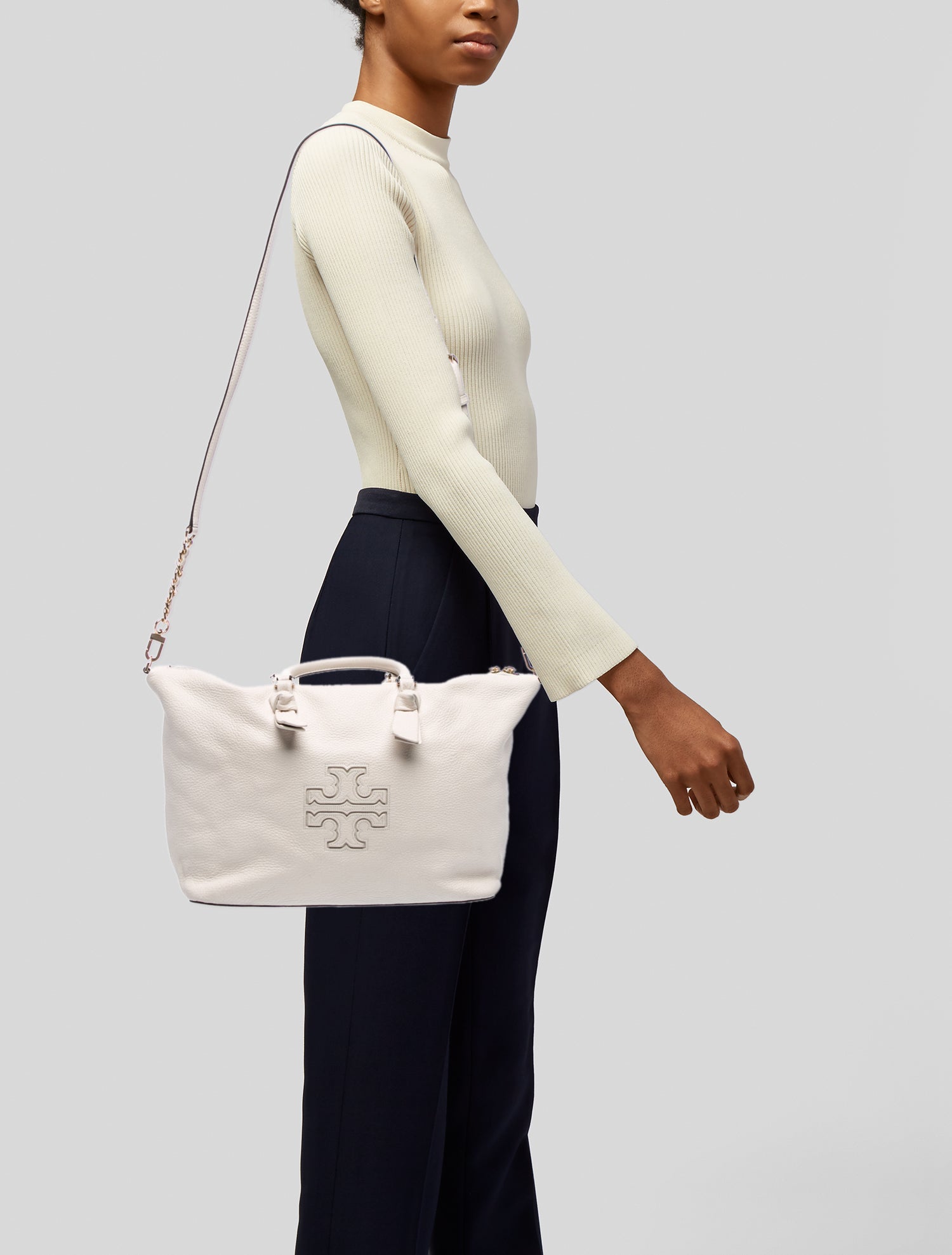 Tory Burch Leather Weekender Bag