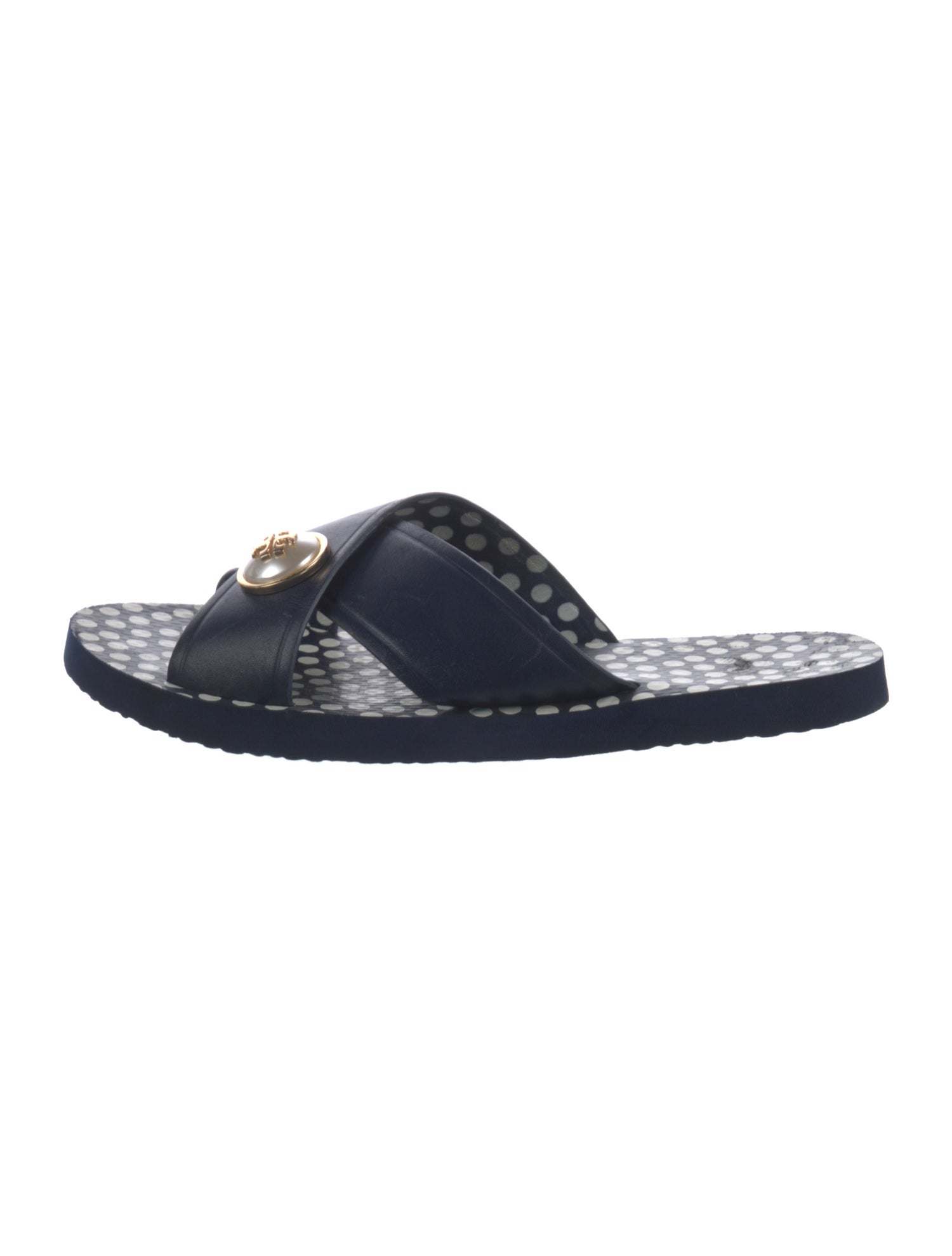 Tory Burch Leather Slides