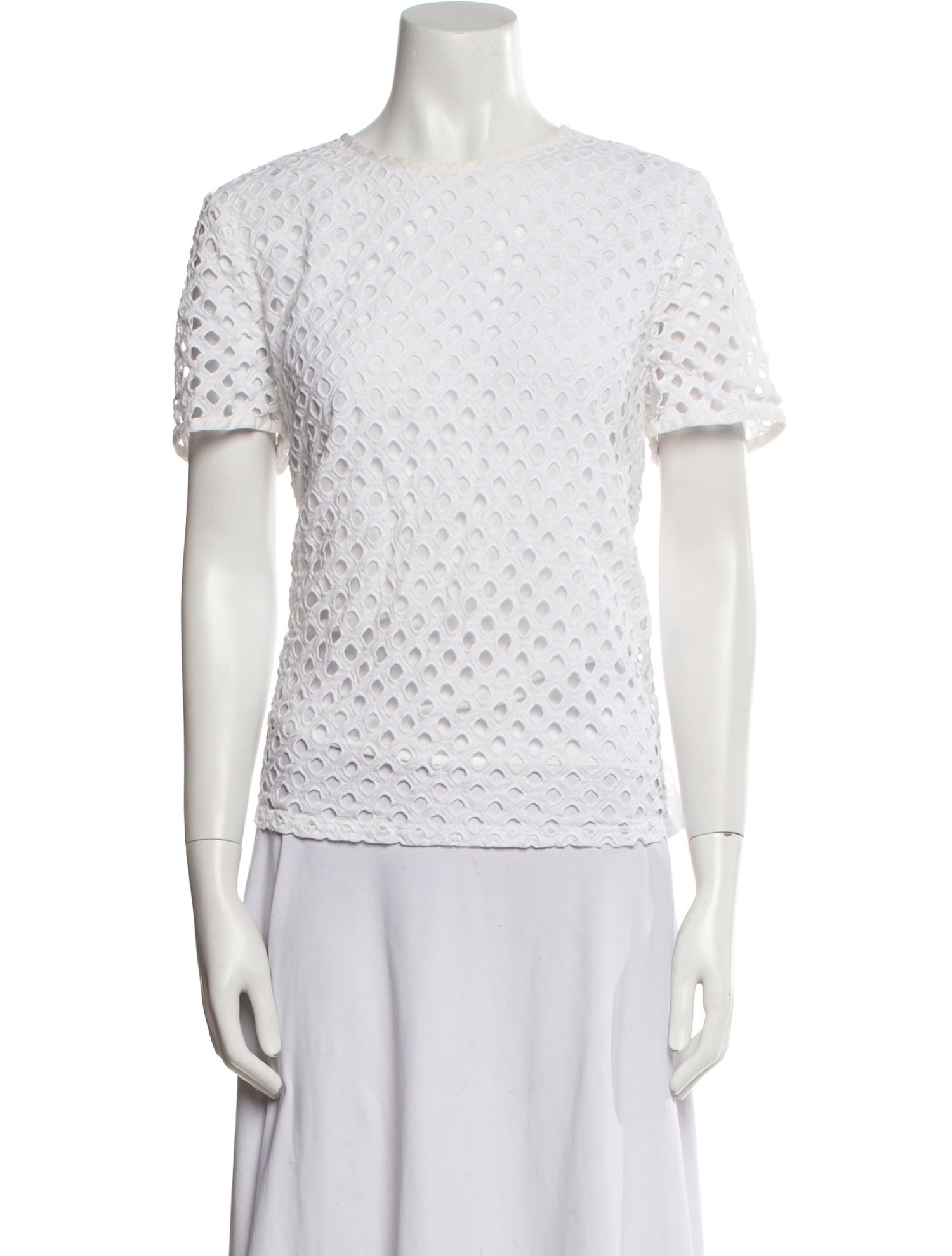 Tory Burch Crew Neck Short Sleeve Top