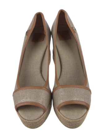 Tory Burch Canvas Cutout Accent Espadrilles