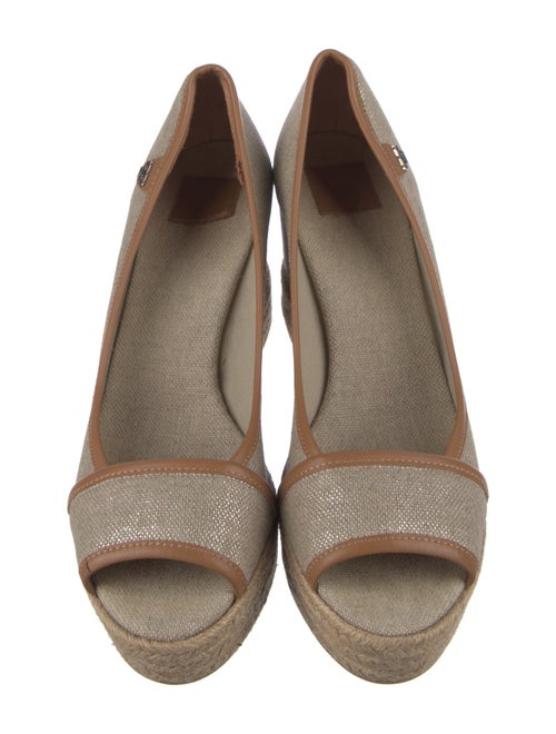 Tory Burch Canvas Cutout Accent Espadrilles