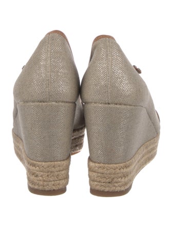 Tory Burch Canvas Cutout Accent Espadrilles