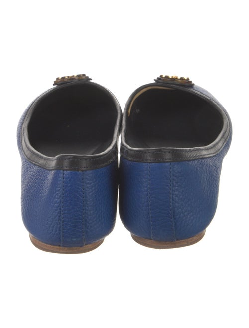 Tory Burch Leather Cutout Accent Ballet Flats