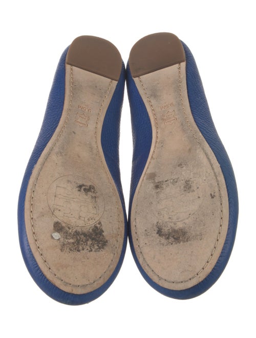 Tory Burch Leather Cutout Accent Ballet Flats