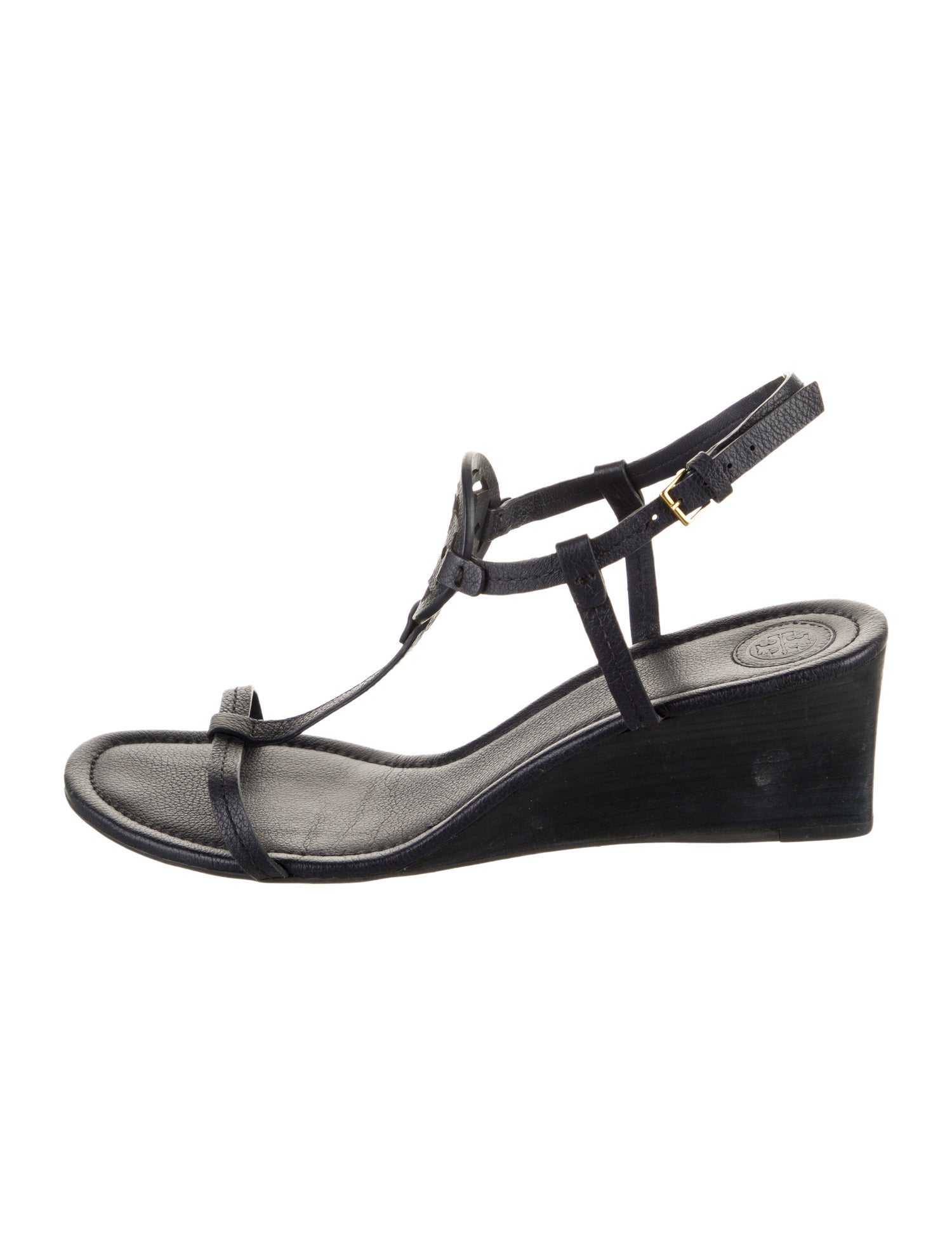 Tory Burch Leather T-Strap Sandals