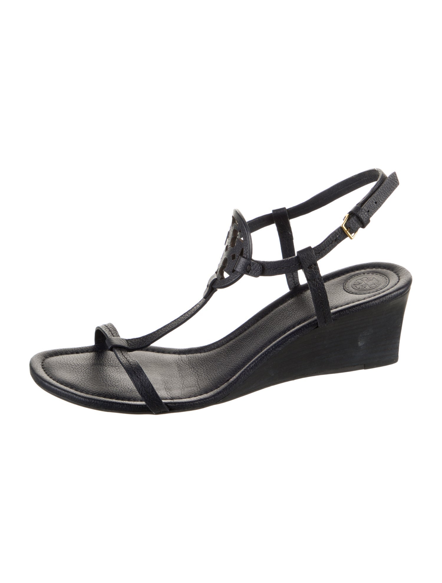 Tory Burch Leather T-Strap Sandals
