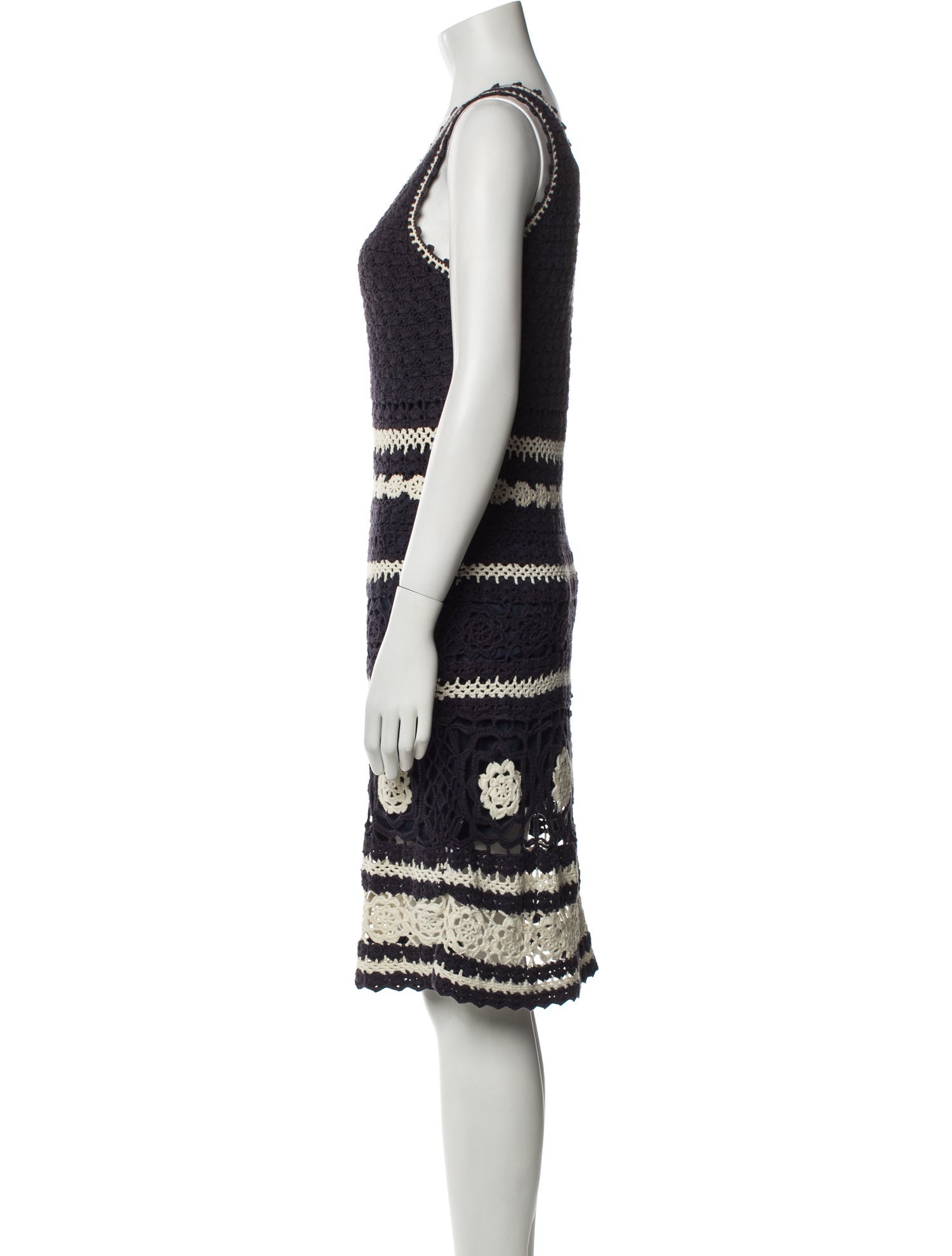 Tory Burch Striped Knee-Length Dress